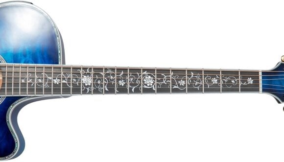 Jumbo elektro-akoestische gitaar Takamine TSP100 Deep Blue Sunburst Jumbo elektro-akoestische gitaar - 5