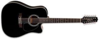 12 húros elektroakusztikus gitár Takamine EF381DX Black 12 húros elektroakusztikus gitár - 1