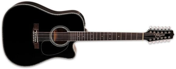 12 žičana elektroakustična gitara Takamine EF381DX Black 12 žičana elektroakustična gitara - 2