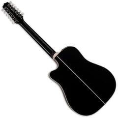 12 húros elektroakusztikus gitár Takamine EF381DX Black 12 húros elektroakusztikus gitár - 2