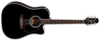 Dreadnought elektro-akoestische gitaar Takamine EF341DX Black Dreadnought elektro-akoestische gitaar - 1