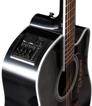 electro-acoustic guitar Takamine EF341DX Black electro-acoustic guitar - 5