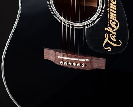 electro-acoustic guitar Takamine EF341DX Black electro-acoustic guitar - 6