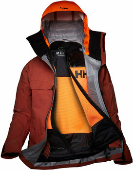 Skijakke Helly Hansen Elevation Shell 2.0 Mens Jacket Red Brick XL - 3