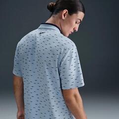 Poolopaita Nike Dri-Fit Tour Micro Print Mens Light Armory Blue/Black - 3
