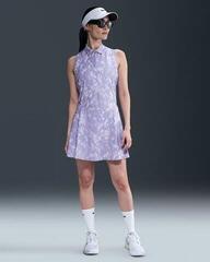 Polo Shirt Nike Dri-Fit Victory Print Sleeveless Womens Lilac Ice/White - 1