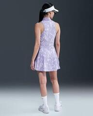 Polo Shirt Nike Dri-Fit Victory Print Sleeveless Womens Lilac Ice/White - 2