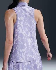 Poloshirt Nike Dri-Fit Victory Print Sleeveless Womens Lilac Ice/White - 4