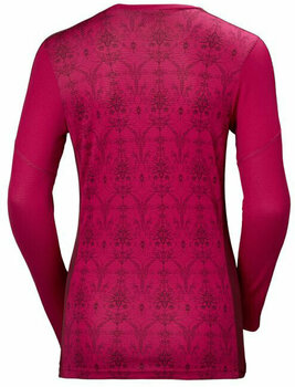 Thermo ondergoed voor dames Helly Hansen Lifa Active Graphic Crew Womens Persian Red/Frost Print XS - 2