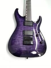Elektromos gitár ESP LTD H-1000 Evertune QM See Thru Purple Sunburst Elektromos gitár (Használt ) - 1