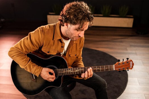 Guitare acoustique-électrique Washburn Bella Tono Vite S9V Charcoal Burst Guitare acoustique-électrique - 11