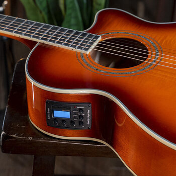 electro-acoustic guitar Washburn Festival EA15 Ice Tea Burst electro-acoustic guitar - 7