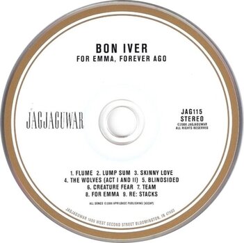CD диск Bon Iver - For Emma, Forever Ago (CD) - 2