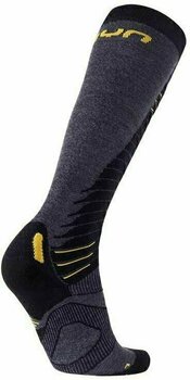 Lyžařské ponožky UYN Ultra Fit Anthracite/Yellow 42-44 Lyžařské ponožky - 2