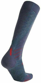 Ski Socken UYN Comfort Fit Jeans Melange/Red 35-38 Ski Socken - 2