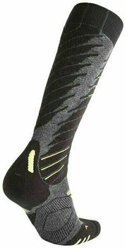 Ski Socks UYN Comfort Fit Grey Melange/Green Lime 42-44 Ski Socks - 2