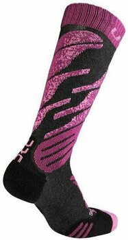 Ski Socks UYN Juniors Anthracite Melange/Violet 24-26 Ski Socks - 2