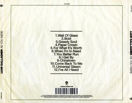 CD musique Liam Gallagher - As You Were (CD) - 3