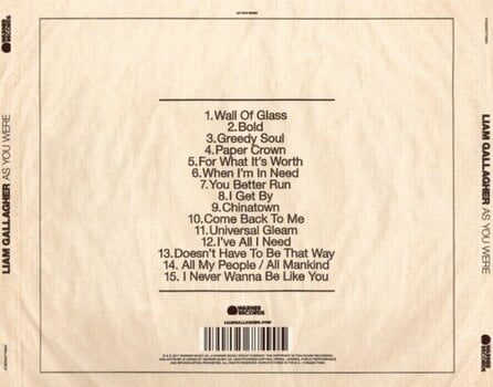 CD muzica Liam Gallagher - As You Were (Deluxe Edition) (CD) - 3