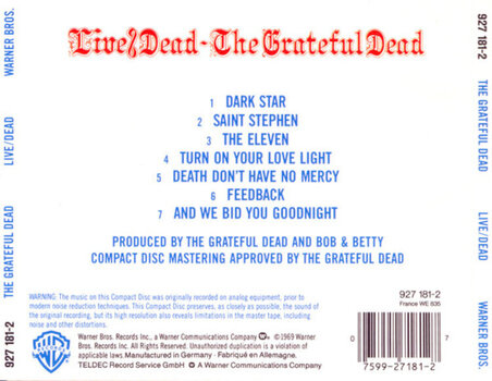 Muzički CD Grateful Dead - Live Dead (CD) - 3