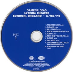 Musiikki-CD Grateful Dead - Lyceum Theatre London • England 5/26/72 (4 CD) - 1