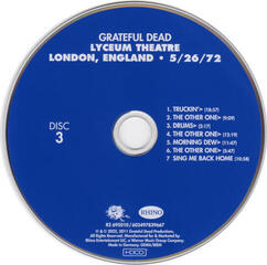 Musiikki-CD Grateful Dead - Lyceum Theatre London • England 5/26/72 (4 CD) - 3