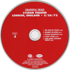 Musiikki-CD Grateful Dead - Lyceum Theatre London • England 5/26/72 (4 CD) - 4