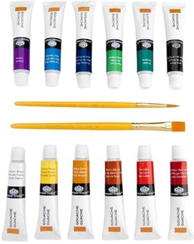 Tintas de guache Royal & Langnickel GOU12 Set of Gouache Paints 12 x 12 ml 14 Peças - 2