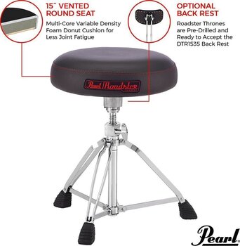 Drummer Sitz Pearl D-1500 Drummer Sitz - 5