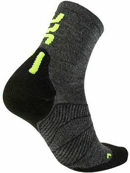 Чорапи за колоездене UYN Cycling Merino Anthracite/Fluo Yellow 35/38 Чорапи за колоездене - 2