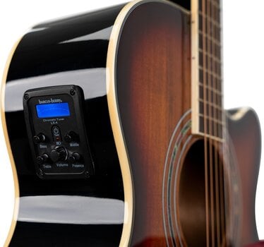 electro-acoustic guitar Washburn Festival EA55G Koa Burst electro-acoustic guitar - 3