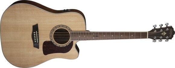 electro-acoustic guitar Washburn Heritage D10SCE Natural electro-acoustic guitar (Like new) - 3