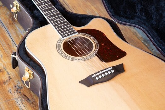 electro-acoustic guitar Washburn Heritage D10SCE Natural electro-acoustic guitar (Like new) - 5