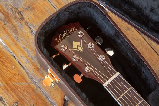 electro-acoustic guitar Washburn Heritage D10SCE Natural electro-acoustic guitar (Like new) - 6