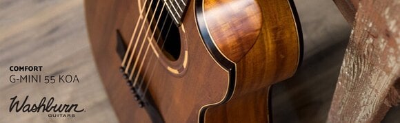 Akustična gitara Washburn Comfort G-Mini 55 Koa Natural Akustična gitara - 2