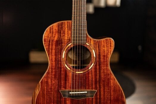 Washburn Comfort G55CE Koa Natural electro-acoustic guitar - Muziker