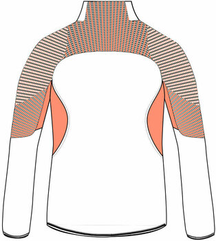 Ski T-shirt / Hoodie UYN Climable Womens Jacket Off White/Coral/Medium Grey S - 2
