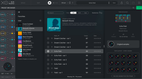 Update / Upgrade / Expansion XLN Audio XOpak: Beneath Waves by Robot Koch (Digitales Produkt) - 2