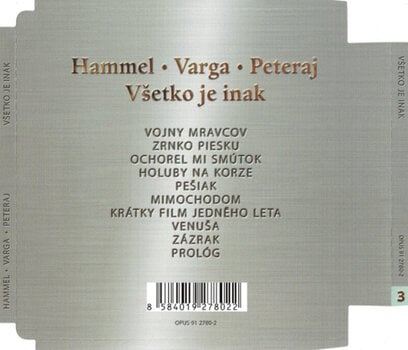 Muzički CD Pavol Hammel / Varga / Peteraj - Všetko je inak (Reissue) (Remastered) (CD) - 3