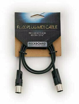 Câble MIDI RockBoard FlaX Plug MIDI Noir 60 cm - 6