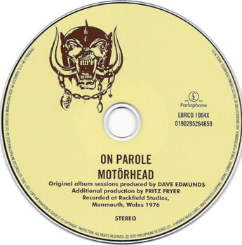 Muusika CD Motörhead - On Parole (Reissue) (Expanded Edition) (Remastered) (CD) - 2
