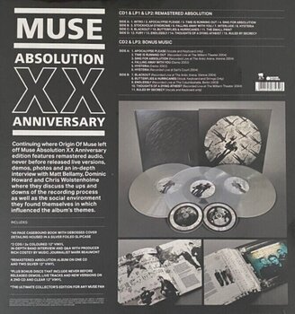 LP ploča Muse - Absolution: XX Anniversary (Limited Edition) (Silver & Clear Coloured) (3 LP + 2 CD) - 3