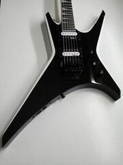 Guitarra eléctrica Jackson JS32 Warrior AH Black with White Bevels Guitarra eléctrica (Seminuevo) - 1