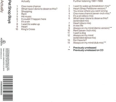 Glazbene CD Pet Shop Boys - Actually / Further Listening 1987-1988 (Reissue) (Remastered) (2 CD) - 4