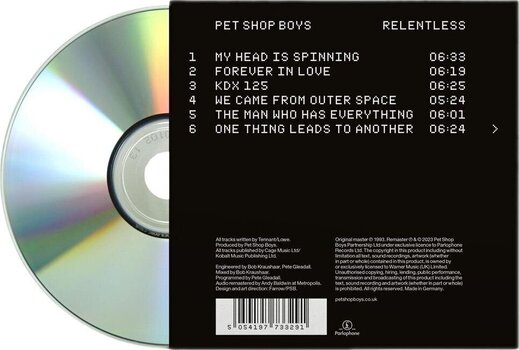 Muzički CD Pet Shop Boys - Relentless (Reissue) (Remastered) (CD) - 3