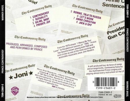 CD musique Prince - Controversy (Reissue) (CD) - 3