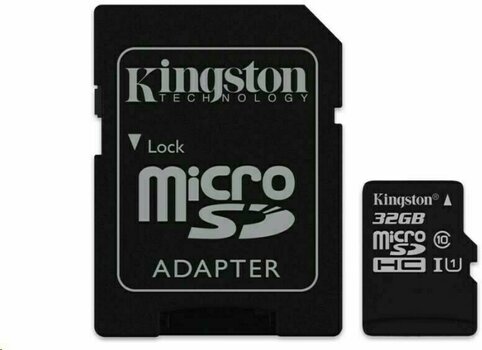 Scheda di memoria Kingston 32GB Canvas Select UHS-I microSDHC Memory Card w SD Adapter - 2