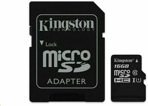 Geheugenkaart Kingston 16GB Canvas Select UHS-I microSDHC Memory Card w SD Adapter - 3