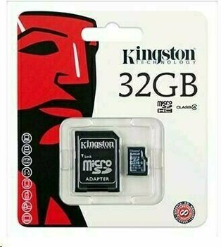 Minneskort Kingston 32GB Micro SecureDigital (SDHC) Card Class 4 w SD Adapter - 2