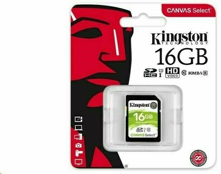 Speicherkarte Kingston 16GB Canvas Select UHS-I SDHC Memory Card - 3
